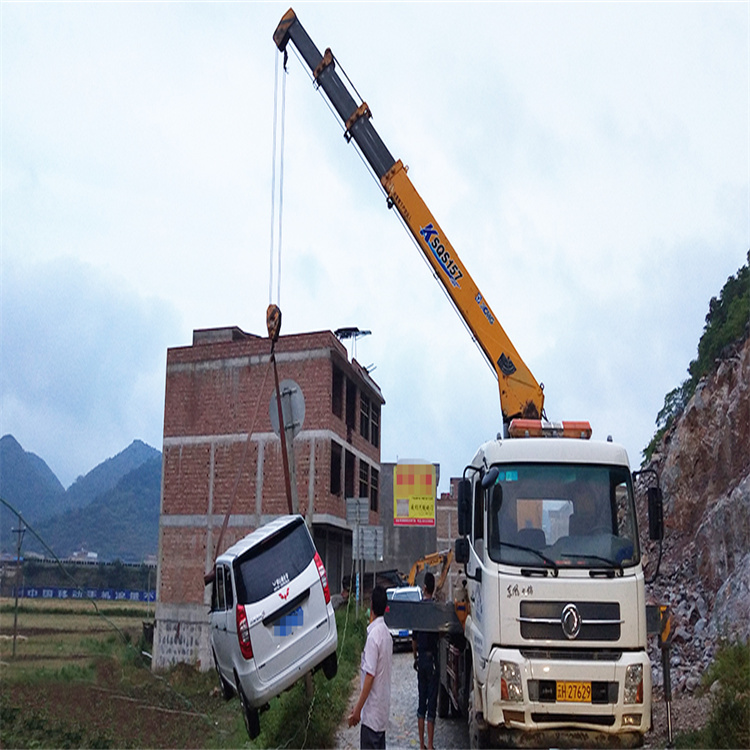 河源道路交通事故救援吊装案例
